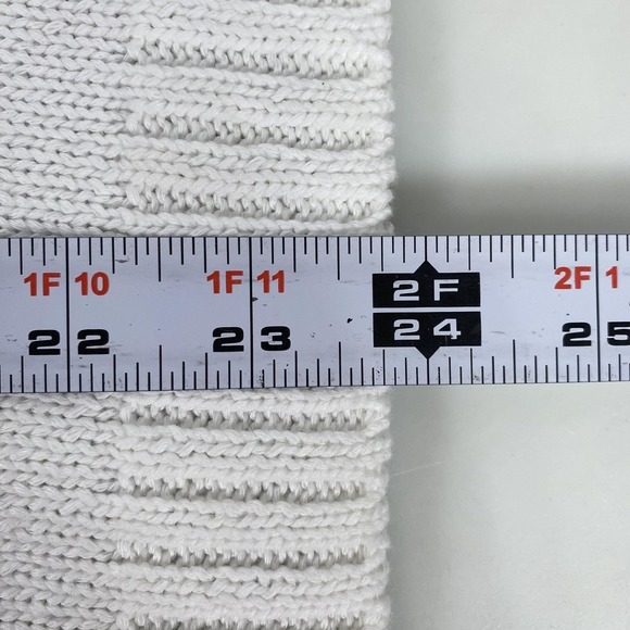 Habitat Sweater Womens Medium Colorblock‎ White Blue Gray Pullover Knit Casual - Picture 8 of 10